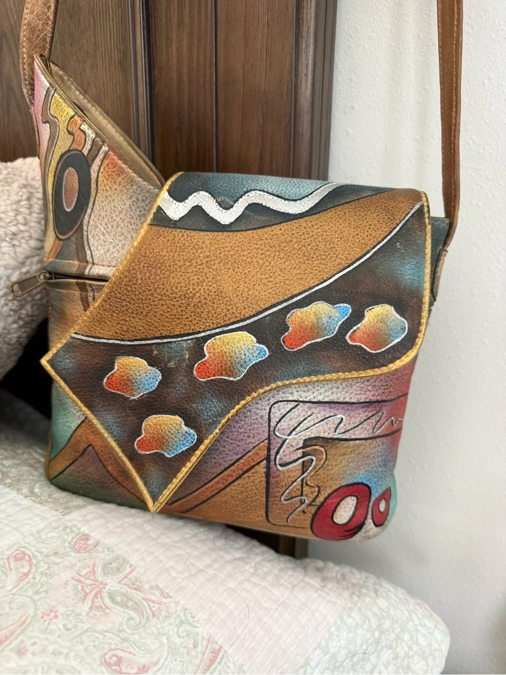 Anuschka Hand Painted Leather Purse